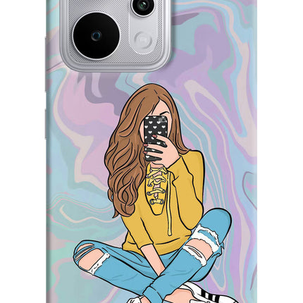 Selfie Girl Realme P4 Power 5G Hard Case Back Cover by Casekaro