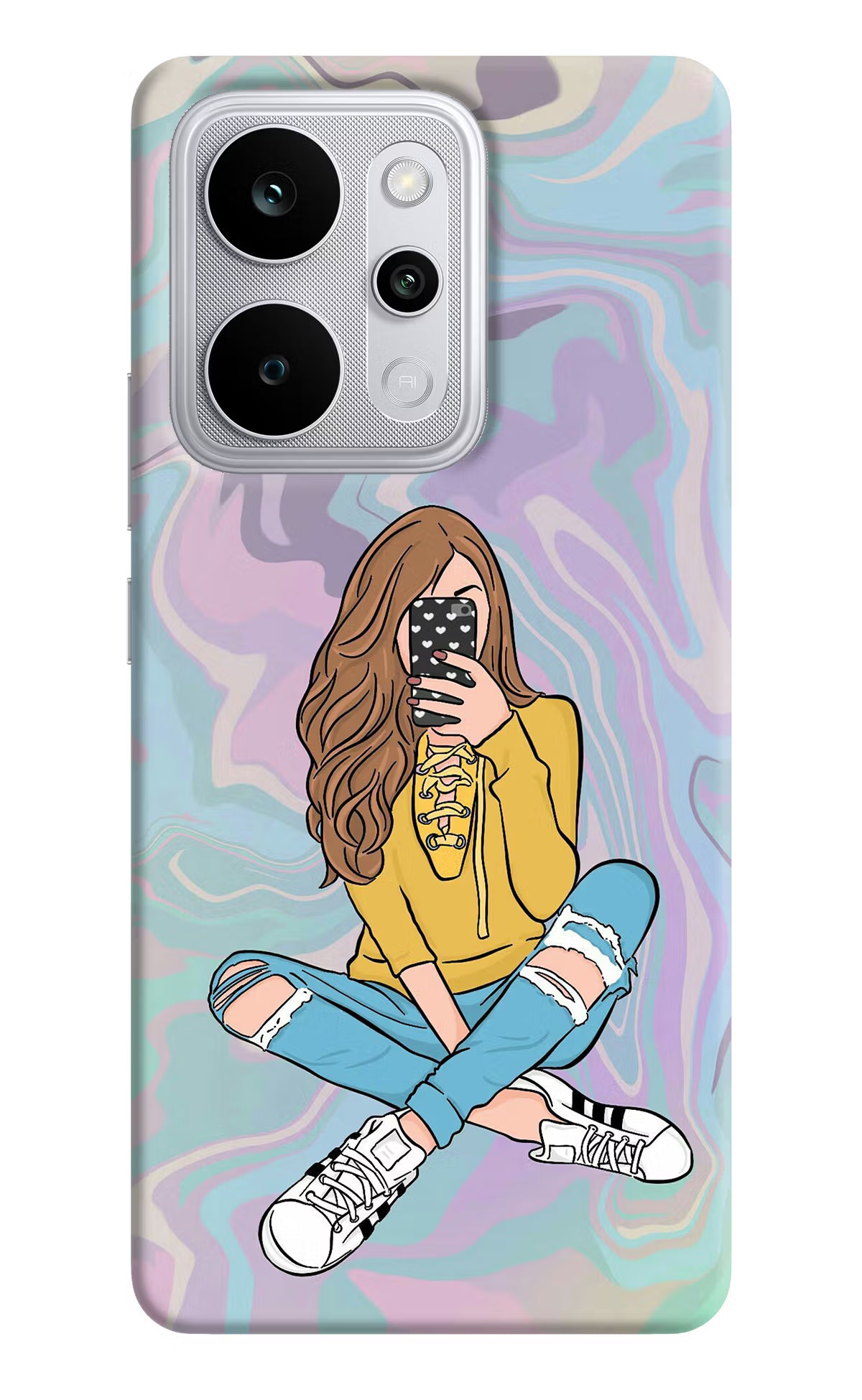 Selfie Girl Realme P4 Power 5G Back Cover