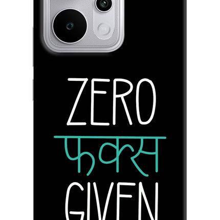 Zero Fucks Given Realme P4 Power 5G Hard Case Back Cover by Casekaro