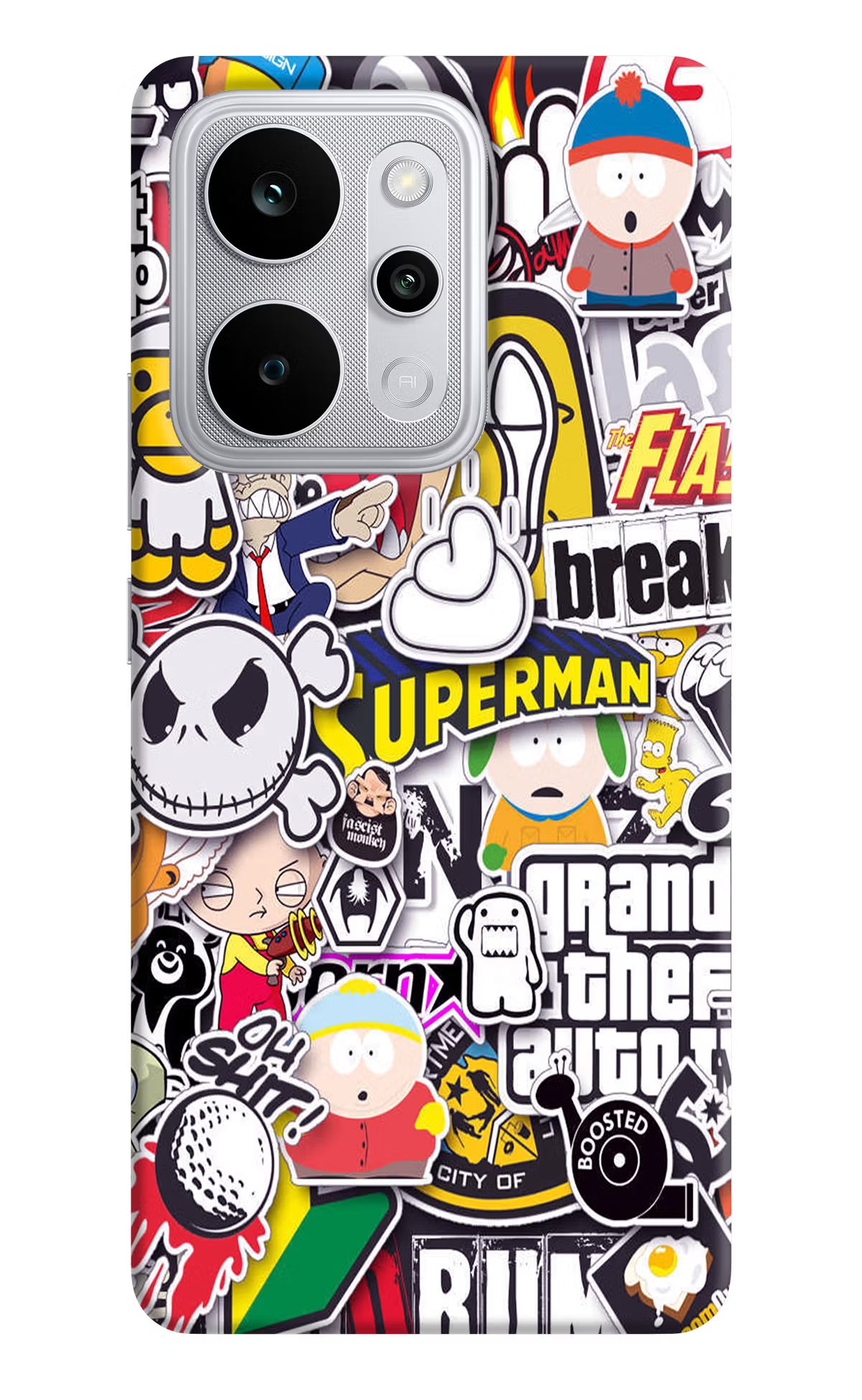 Sticker Bomb Realme P4 Power 5G Back Cover