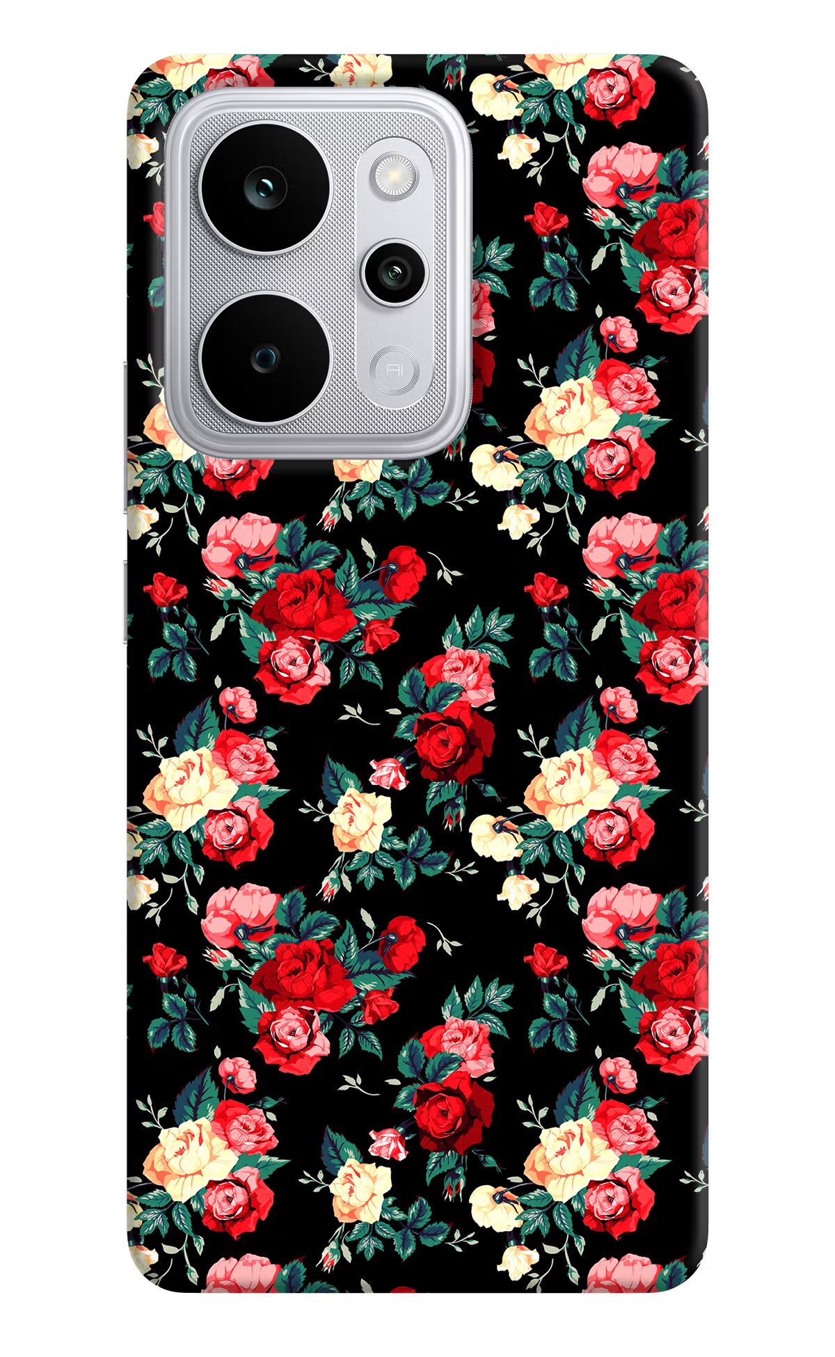 Rose Pattern Realme P4 Power 5G Back Cover