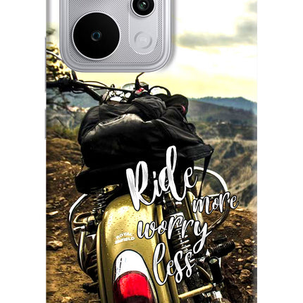 Ride More Worry Less Realme P4 Power 5G Hard Case Back Cover by Casekaro