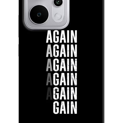 Again Again Gain Realme P4 Power 5G Hard Case Back Cover by Casekaro