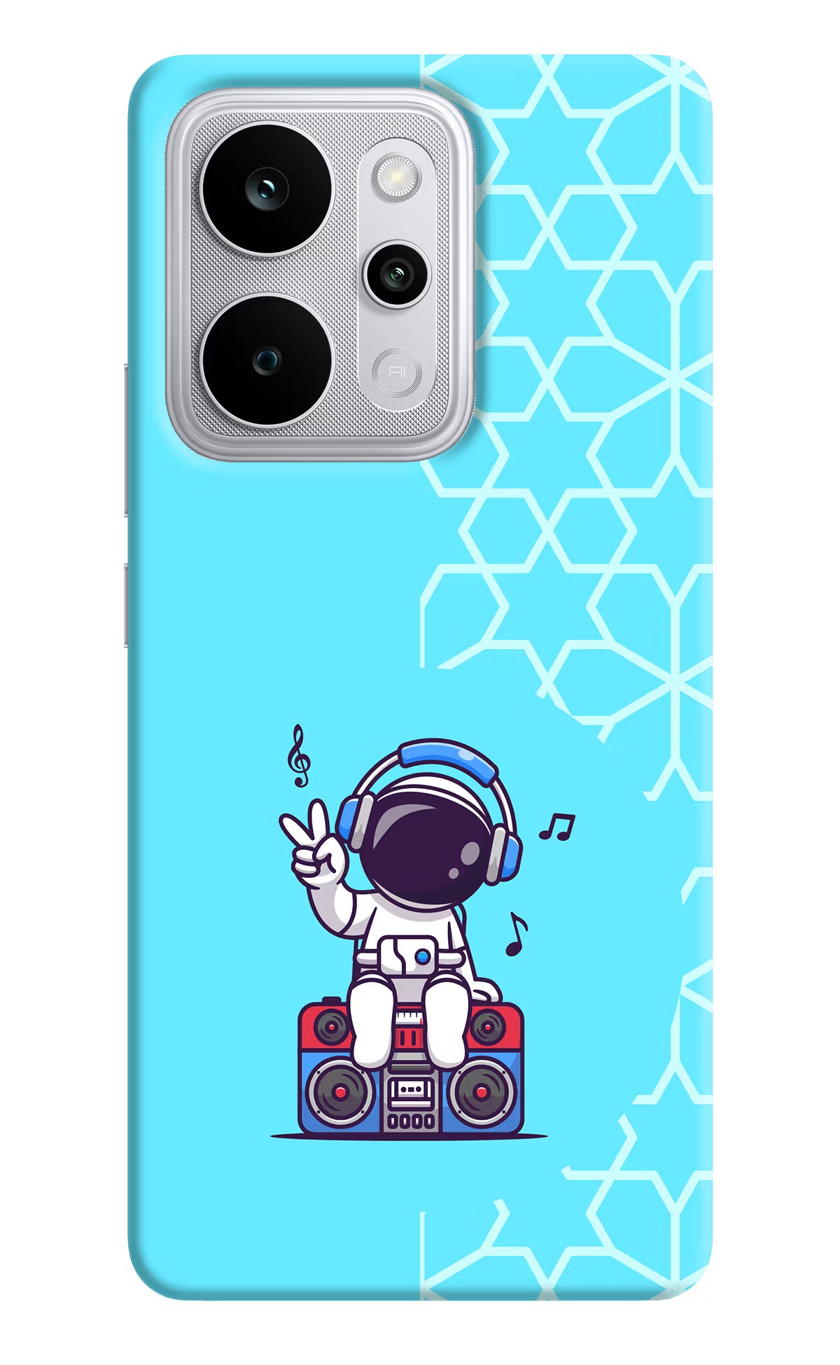 Cute Astronaut Chilling Realme P4 Power 5G Back Cover