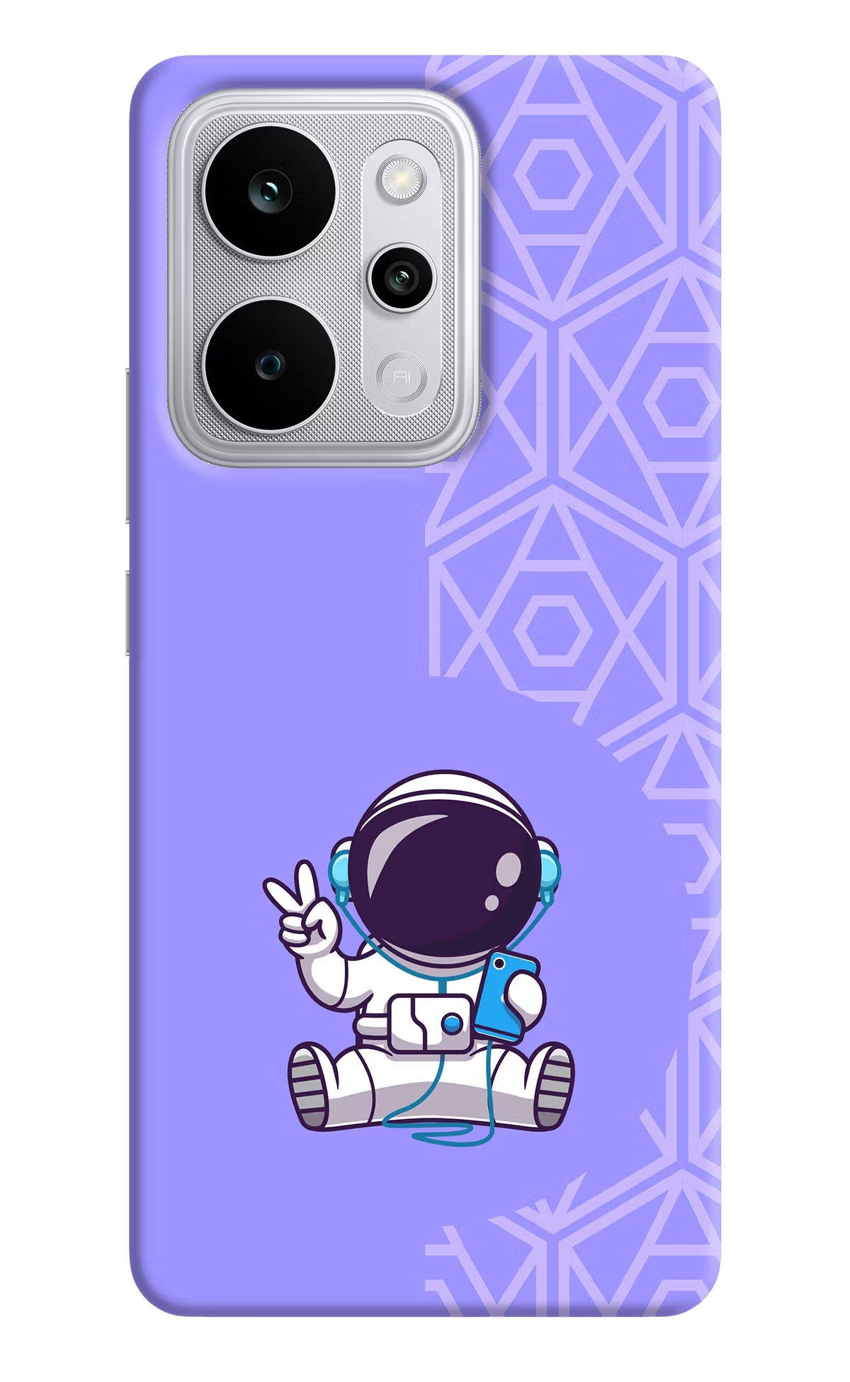Cute Astronaut Chilling Realme P4 Power 5G Back Cover