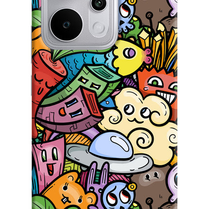 Veggie Doodle Realme P4 Power 5G Hard Case Back Cover by Casekaro