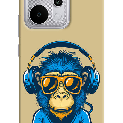 Monkey Headphone Realme P4 Power 5G Hard Case Back Cover by Casekaro