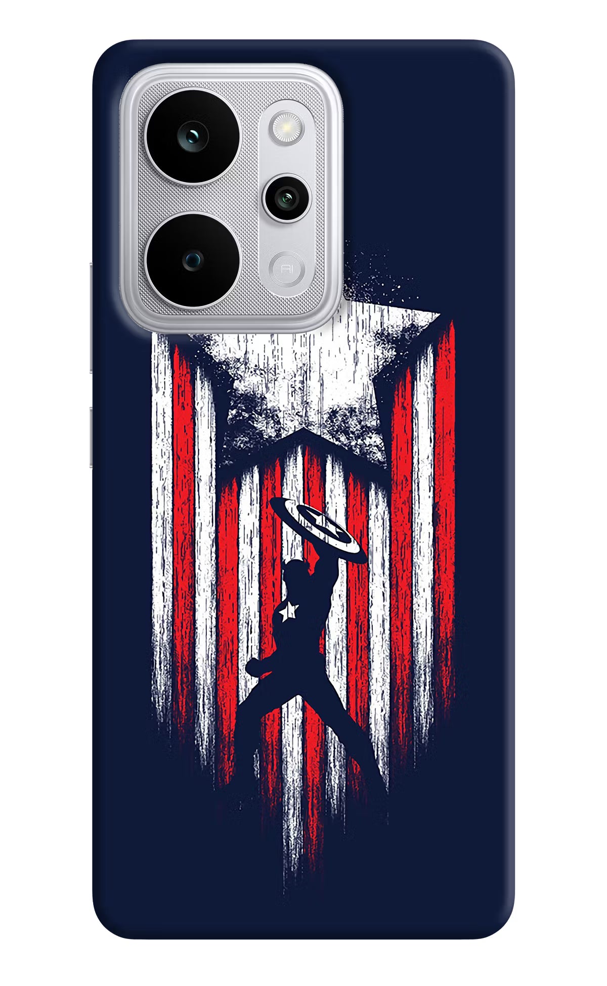 Captain America Marvel Art Realme P4 Power 5G Back Cover