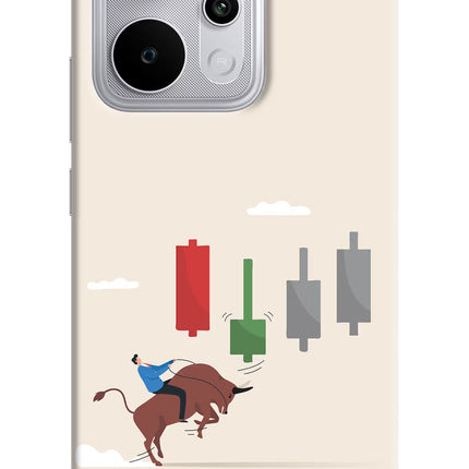 Bull Trading Momentum Realme P4 Power 5G Hard Case Back Cover by Casekaro