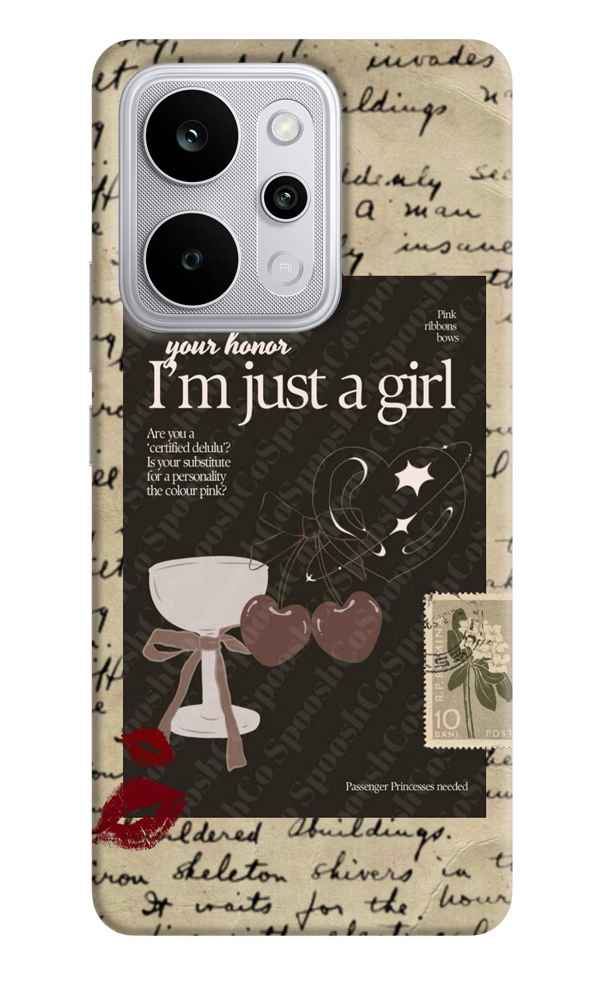 I am just a girl Realme P4 Power 5G Back Cover