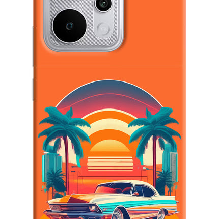 Palm Drive 80s Realme P4 Power 5G Hard Case Back Cover by Casekaro