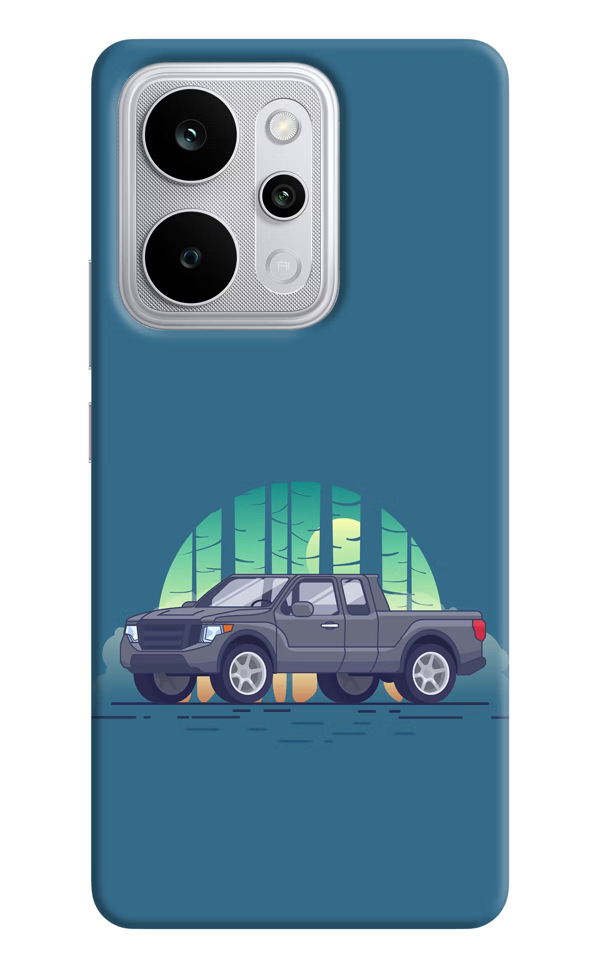 Retro Garage Vibe Realme P4 Power 5G Back Cover