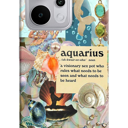 Aquarius Zodiac Realme P4 Power 5G Hard Case Back Cover by Casekaro