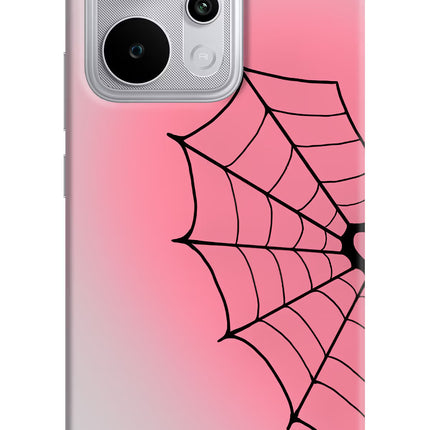 Pink Web Realme P4 Power 5G Hard Case Back Cover by Casekaro