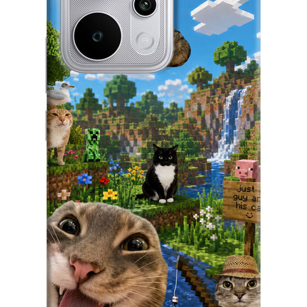 Minecraft Cat Chaos Realme P4 Power 5G Hard Case Back Cover by Casekaro