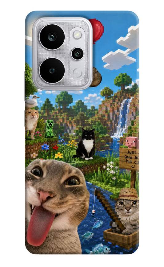 Minecraft Cat Chaos Realme P4 Power 5G Back Cover