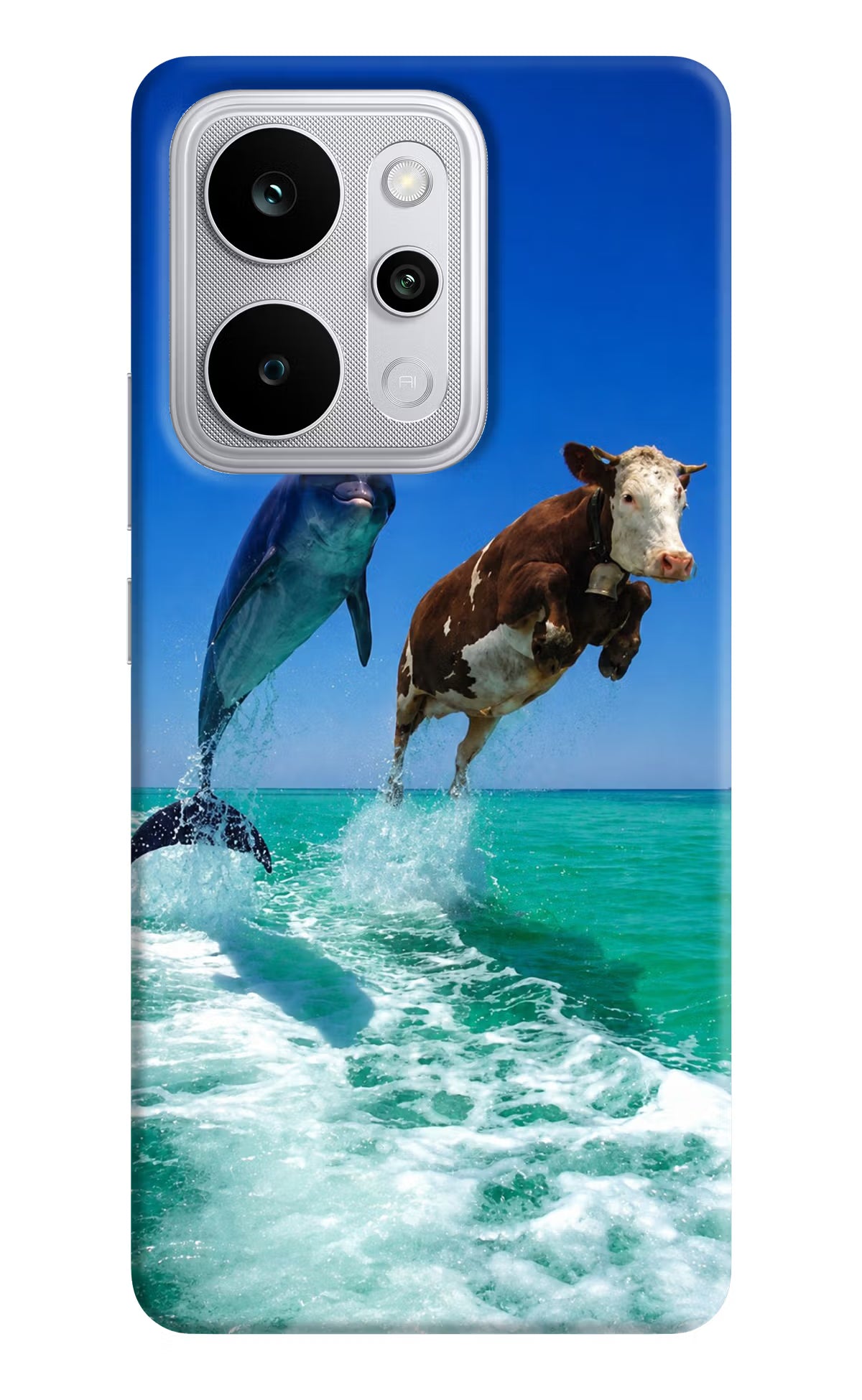 Dolphin vs Cow Realme P4 Power 5G Back Cover
