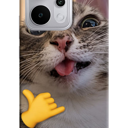 Silly Cat Call Realme P4 Power 5G Hard Case Back Cover by Casekaro