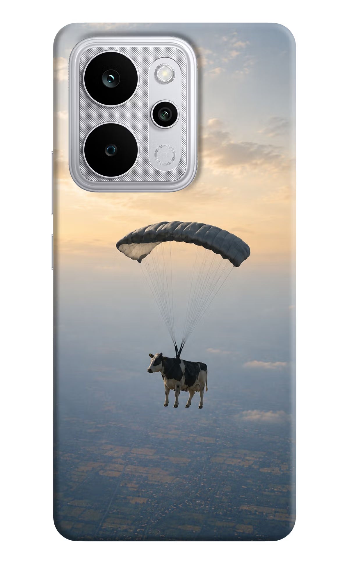 Skydiving Cow Realme P4 Power 5G Back Cover