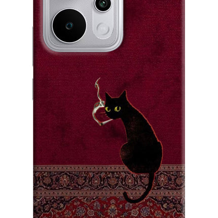 Midnight Cat Realme P4 Power 5G Hard Case Back Cover by Casekaro