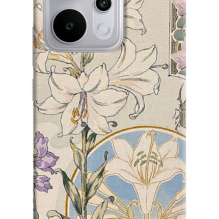 White Lily Realme P4 Power 5G Hard Case Back Cover by Casekaro