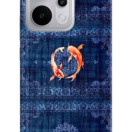 Koi Blue Realme P4 Power 5G Hard Case Back Cover by Casekaro