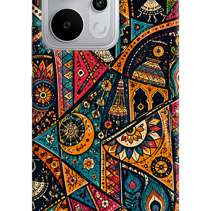 Folk Print Realme P4 Power 5G Hard Case Back Cover by Casekaro