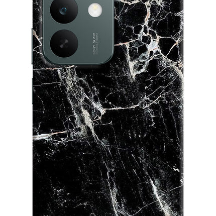 Black Marble Texture Realme C85 5G Hard Case Back Cover by Casekaro