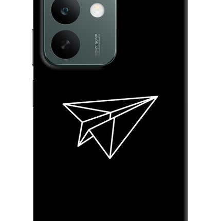 Paper Plane White Realme C85 5G Hard Case Back Cover by Casekaro