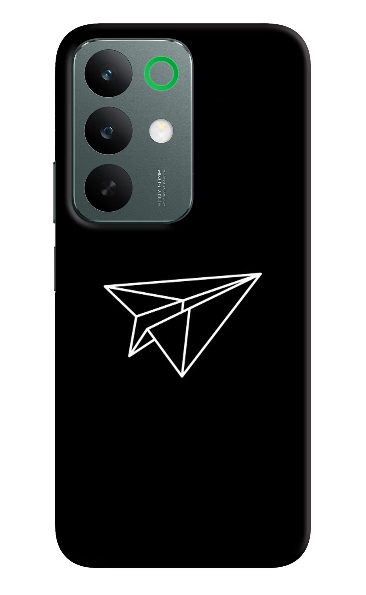 Paper Plane White Realme C85 5G Back Cover