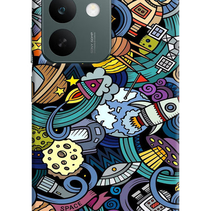 Space Abstract Realme C85 5G Hard Case Back Cover by Casekaro