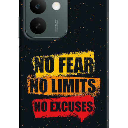 No Fear No Limits No Excuse Realme C85 5G Hard Case Back Cover by Casekaro