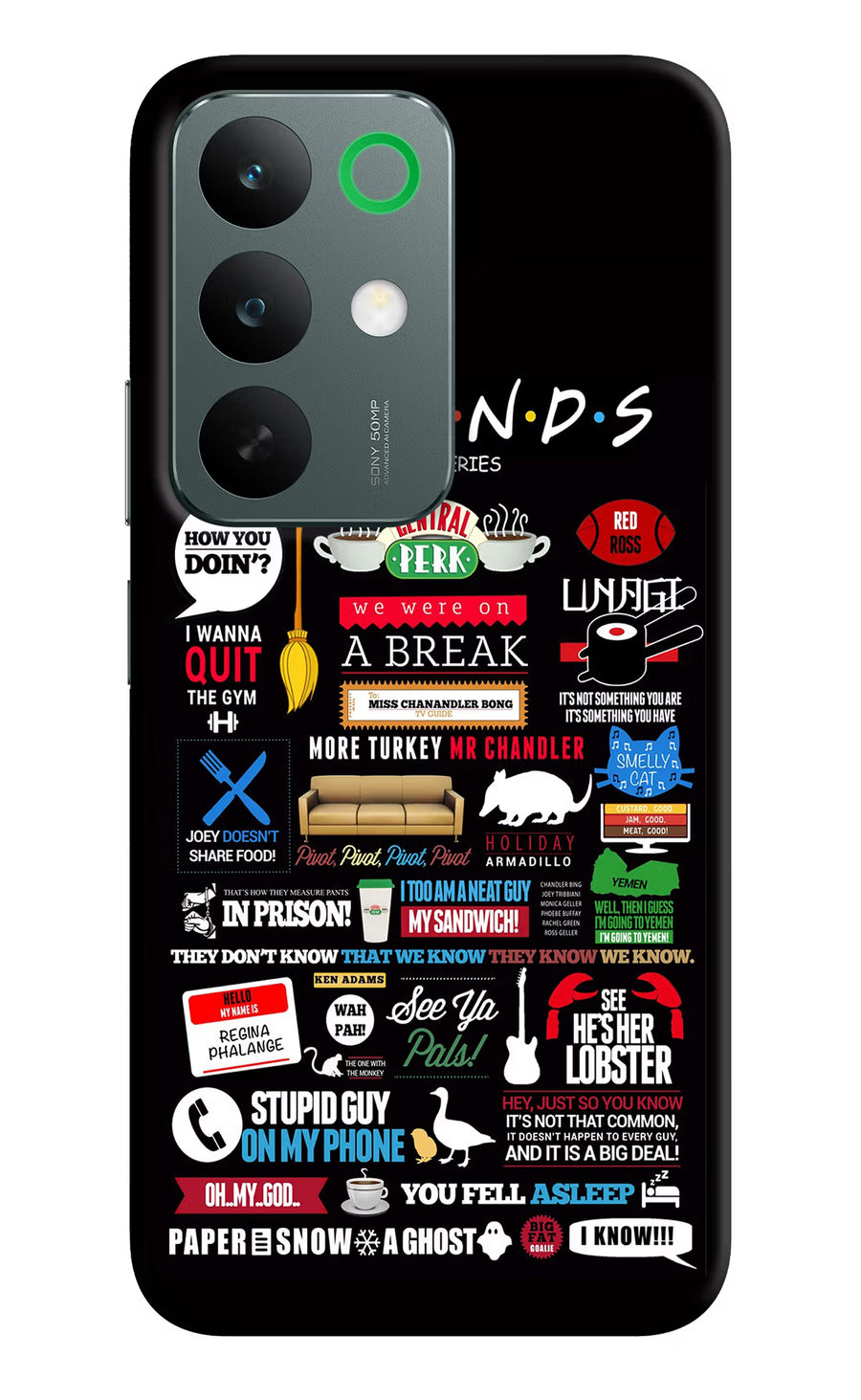FRIENDS Realme C85 5G Back Cover, Hard case