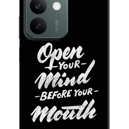 Open Your Mind Before Your Mouth Realme C85 5G Hard Case Back Cover by Casekaro