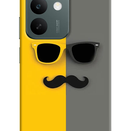 Sunglasses with Mustache Realme C85 5G Hard Case Back Cover by Casekaro