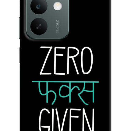 Zero Fucks Given Realme C85 5G Hard Case Back Cover by Casekaro