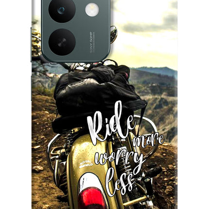 Ride More Worry Less Realme C85 5G Hard Case Back Cover by Casekaro