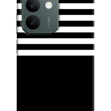 Black and White Print Realme C85 5G Hard Case Back Cover by Casekaro