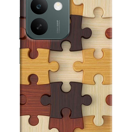 Wooden Puzzle Realme C85 5G Hard Case Back Cover by Casekaro