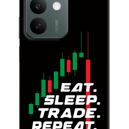 Eat Sleep Trade Repeat Realme C85 5G Hard Case Back Cover by Casekaro