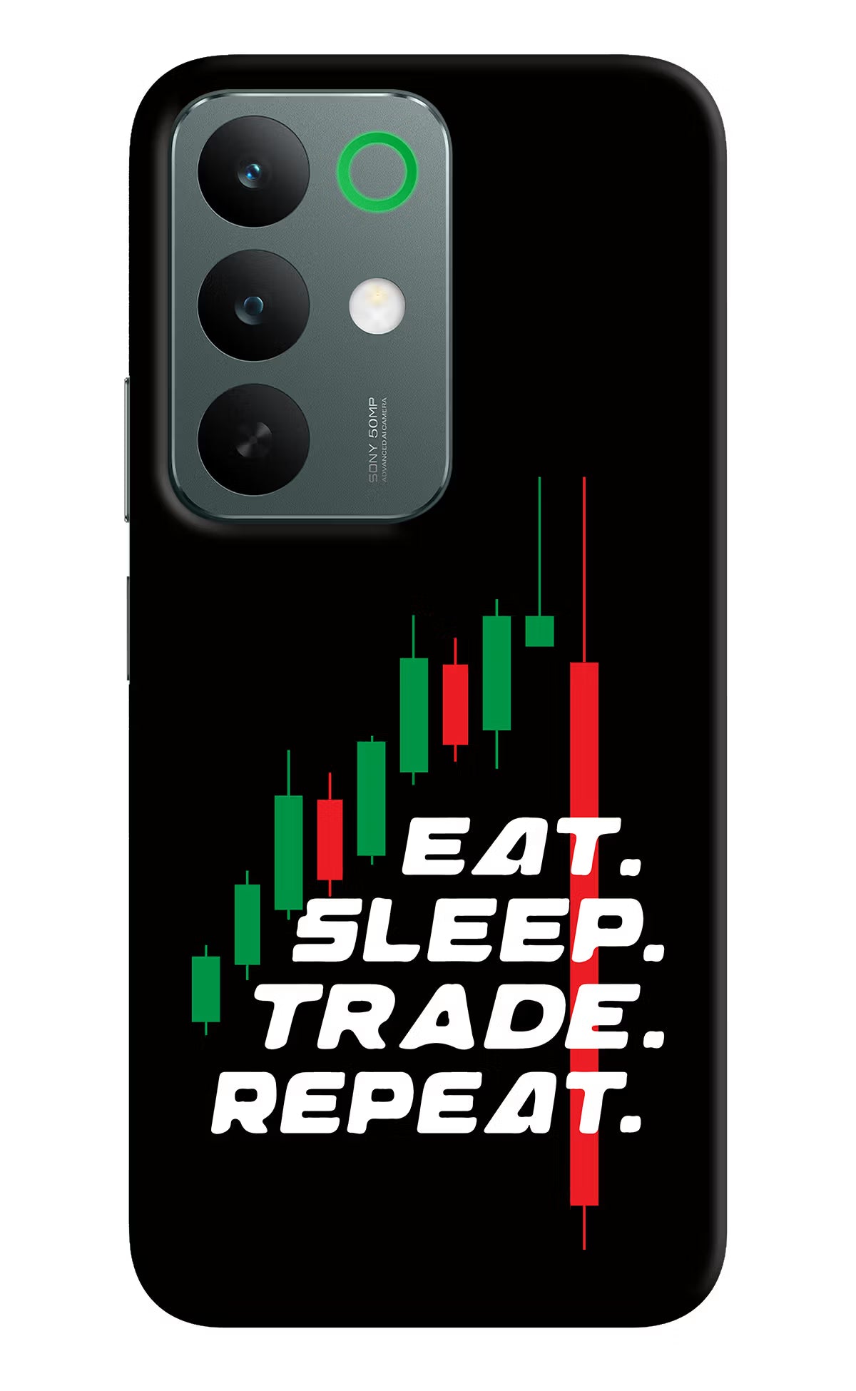 Eat Sleep Trade Repeat Realme C85 5G Back Cover