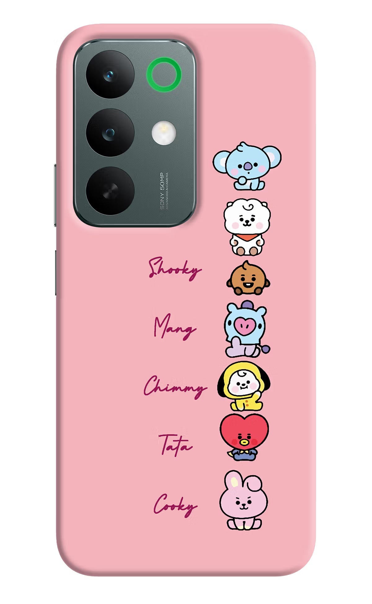 BTS names Realme C85 5G Back Cover