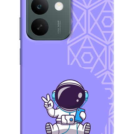 Cute Astronaut Chilling Realme C85 5G Hard Case Back Cover by Casekaro