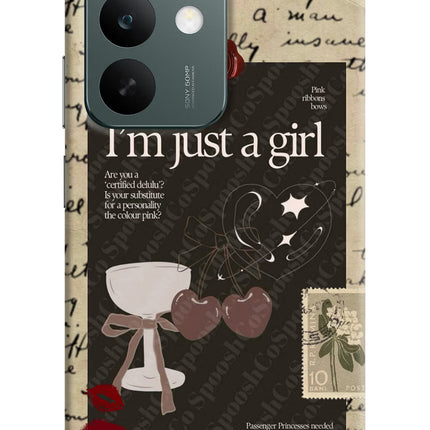 I am just a girl Realme C85 5G Hard Case Back Cover by Casekaro