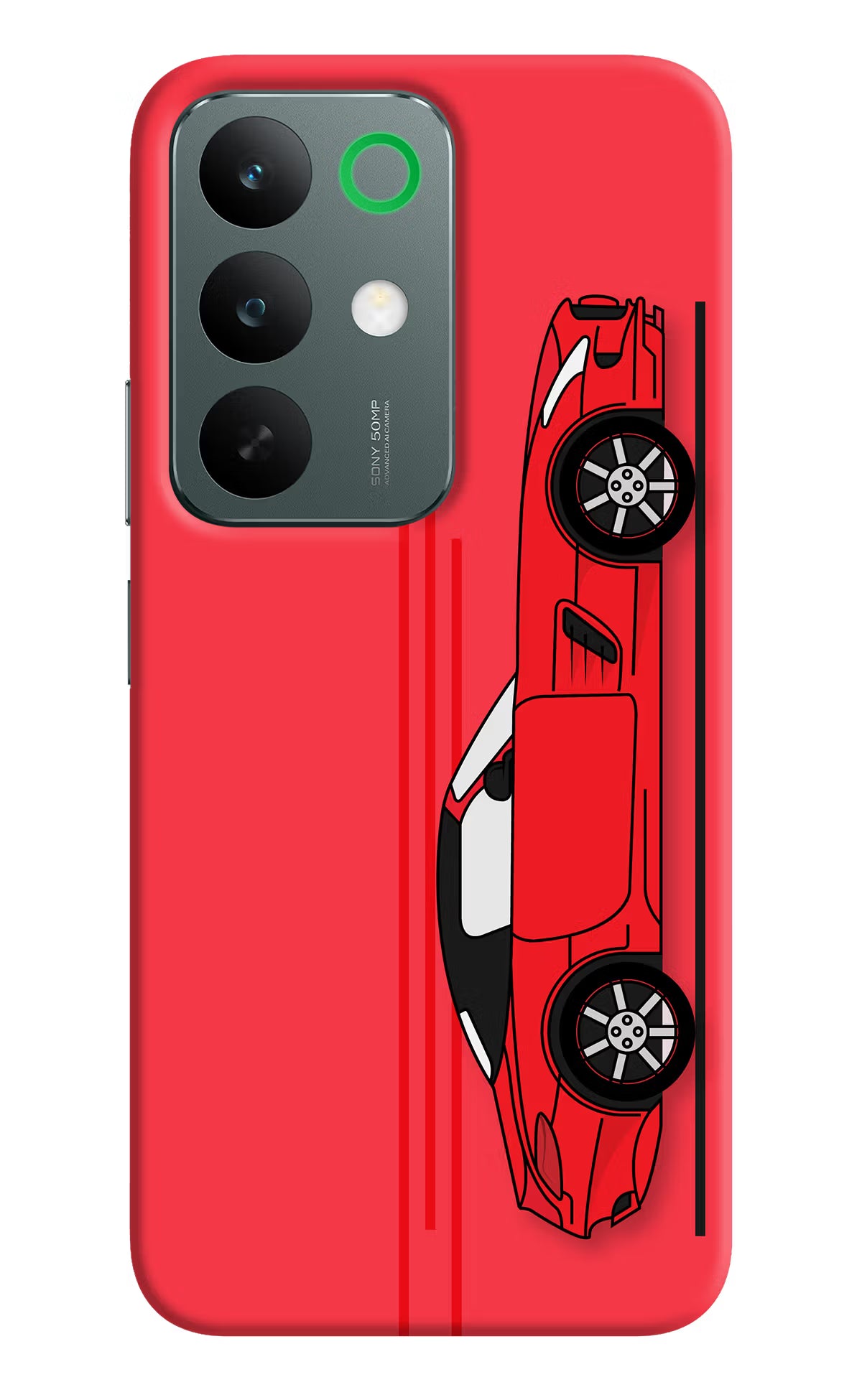 Red Velocity Realme C85 5G Back Cover