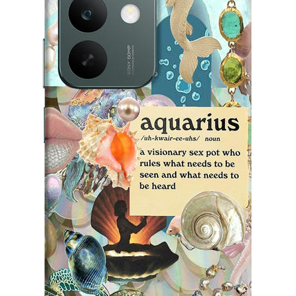 Aquarius Zodiac Realme C85 5G Hard Case Back Cover by Casekaro