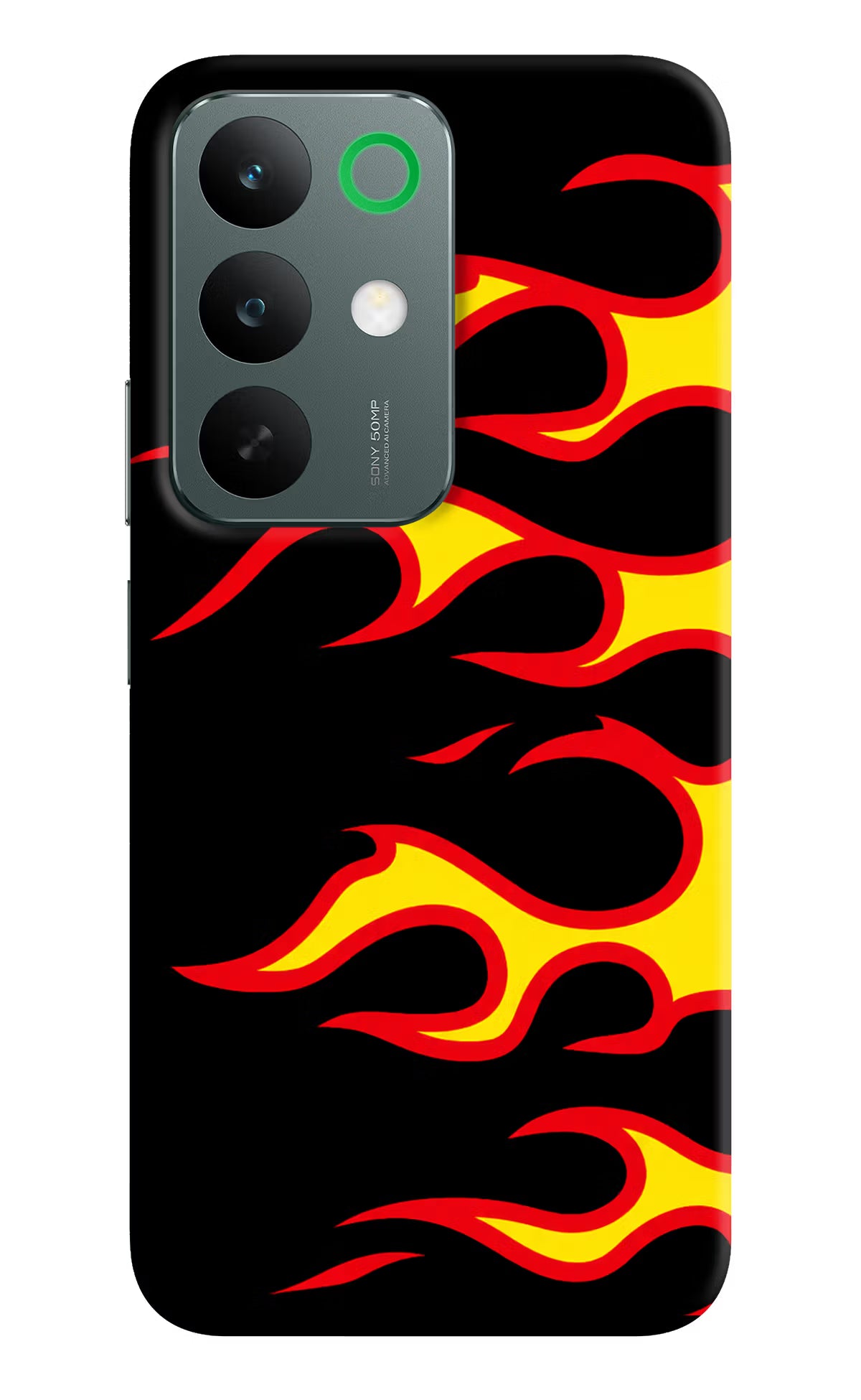 Side Sweep Flames Realme C85 5G Back Cover