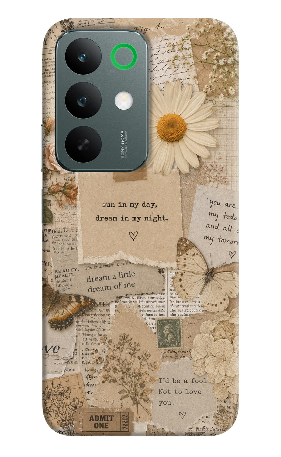Vintage case Realme C85 5G Back Cover, Hard case