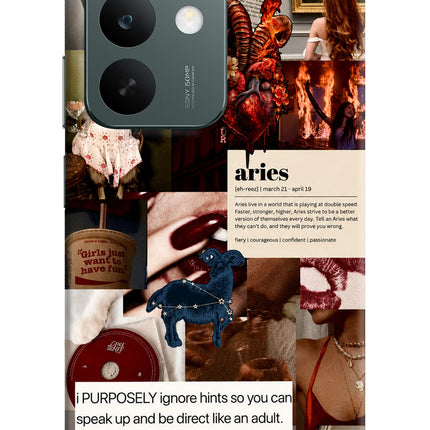 Zodiac Aries Realme C85 5G Hard Case Back Cover by Casekaro