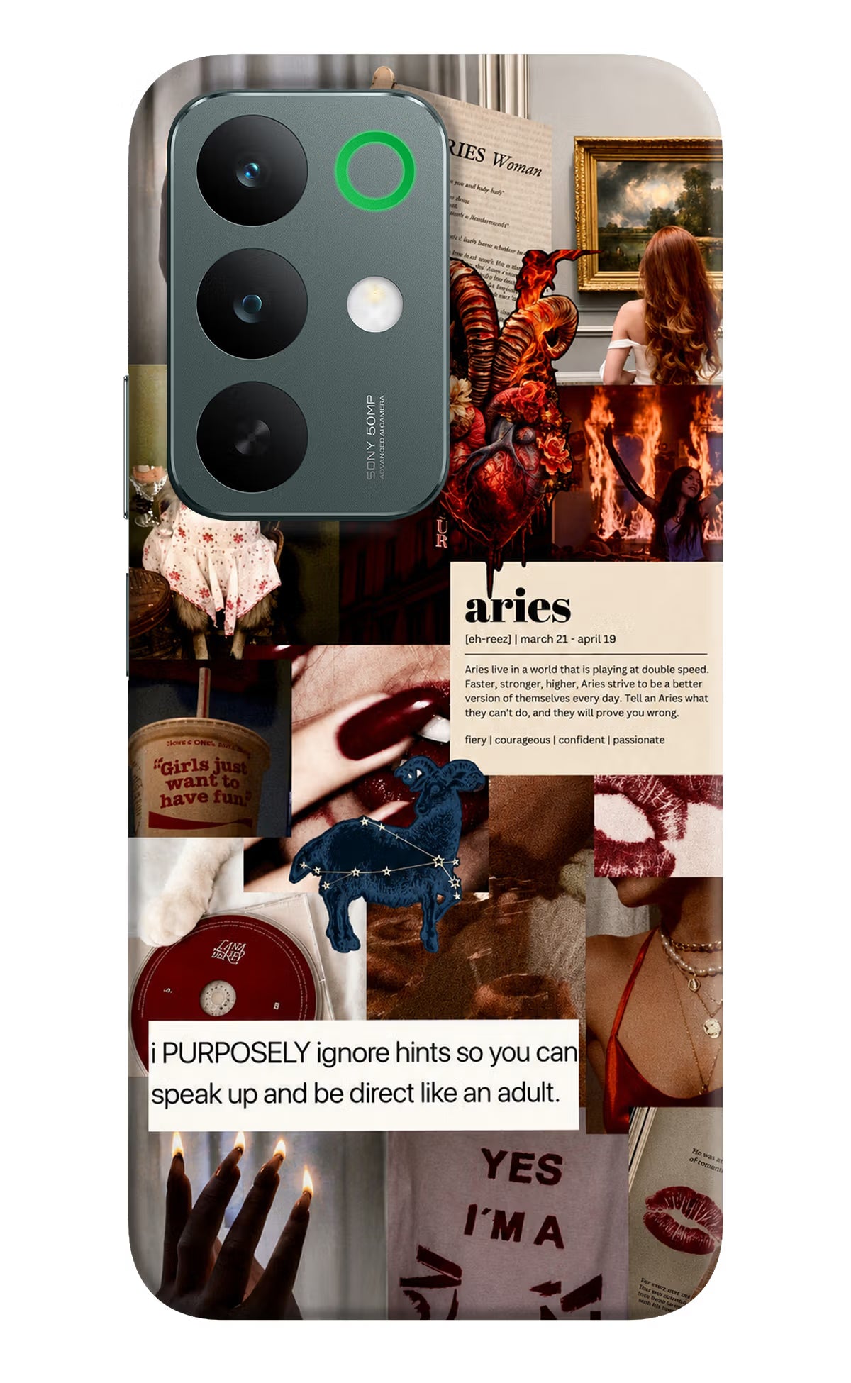 Zodiac Aries Realme C85 5G Back Cover